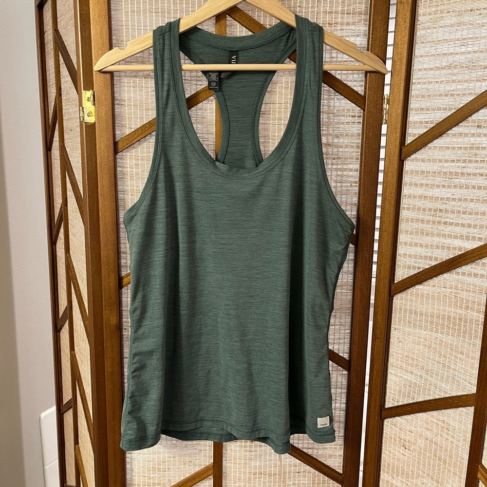 Vuori Green Racerback Tank Top